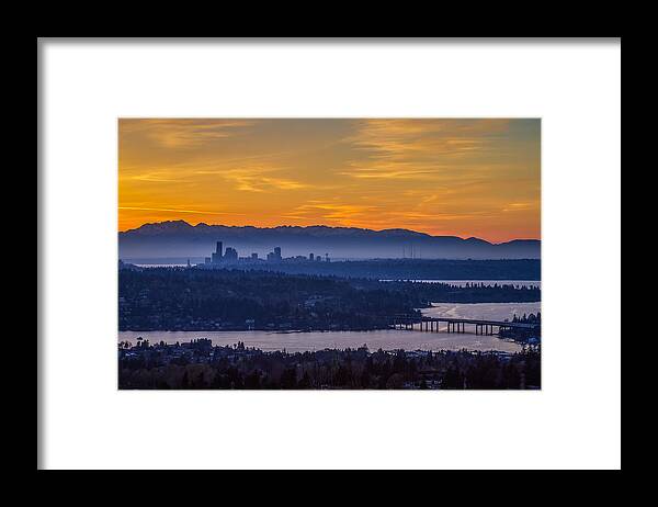Seattle Framed Print featuring the photograph Gateway to Seattle by Ken Stanback