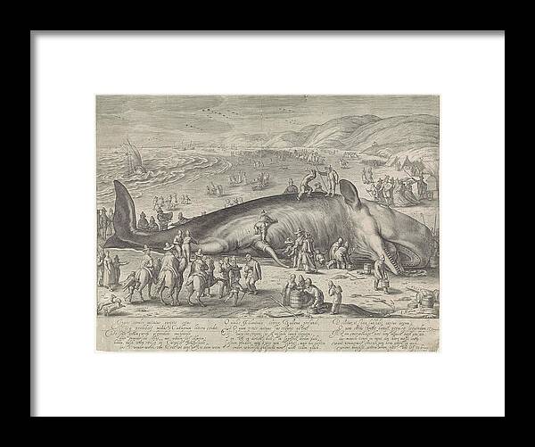 Whale Stranded Near Berckhey, 1598, Jacob Matham Framed Print by Jacob  Matham And Hendrick Goltzius And Theodorus Schrevelius - Fine Art America