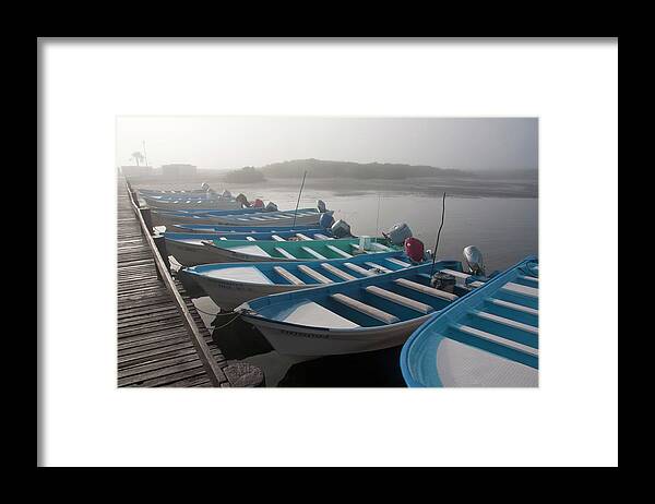 Tourboat Framed Print featuring the photograph Whale Watching Tour Boats Docked At by Mark Newman