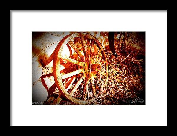Wheelsofold Framed Print featuring the photograph WheelsOfOld 001 by Guy Hoffman