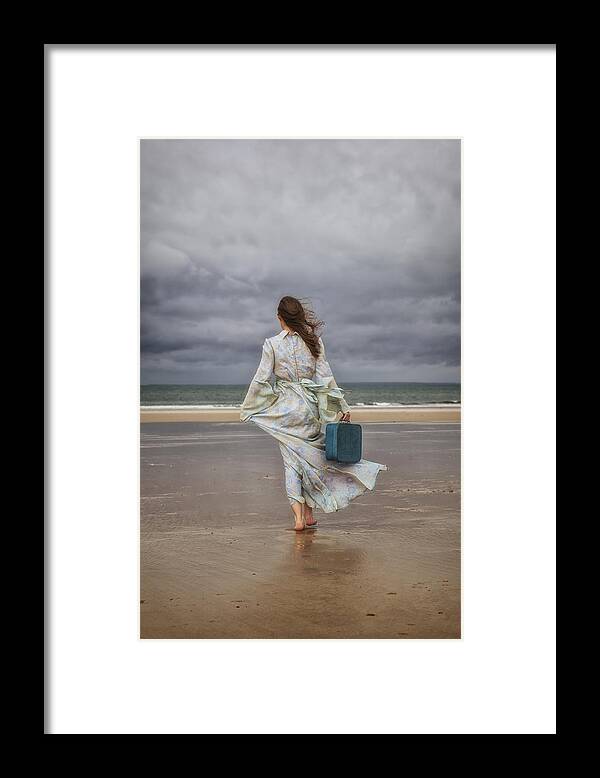 Woman Framed Print featuring the photograph When The Wind Blows Away My Dreams by Joana Kruse