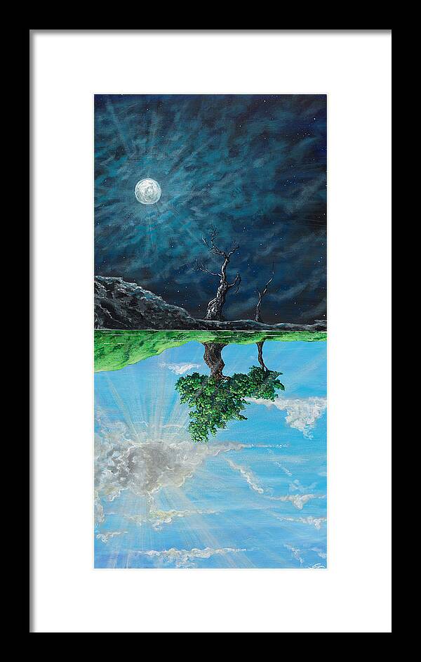Trees Framed Print featuring the painting When We Were Beautiful by Joel Tesch