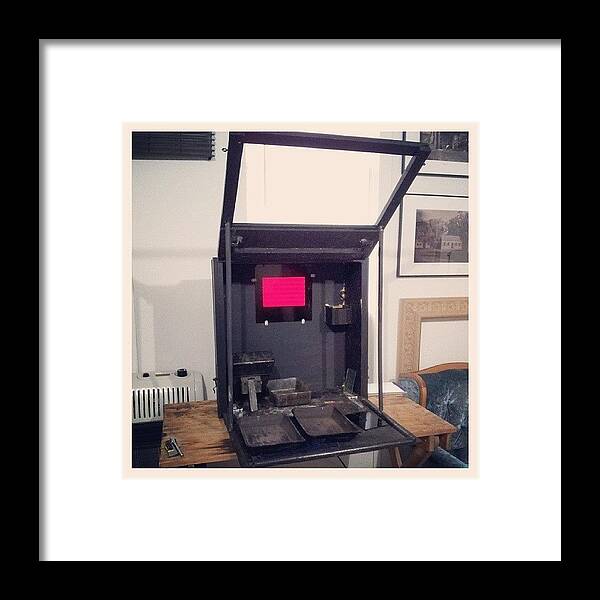 Collodion Framed Print featuring the photograph Where The Magic Happens...my Portable by Chris Morgan