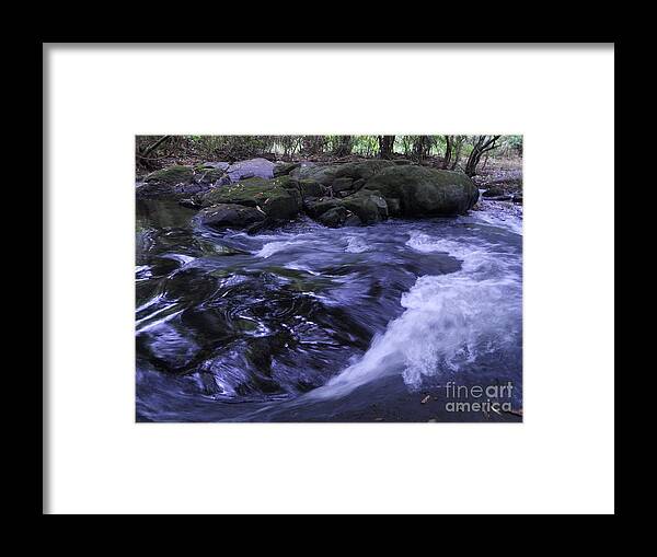Brook Framed Print featuring the photograph Whirls by Mini Arora