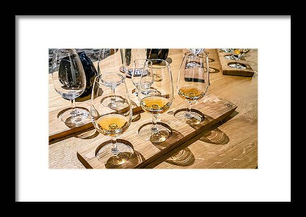Toughness Framed Print featuring the photograph Whisky Tasting Selection Tour Scotland by Craig Hastings