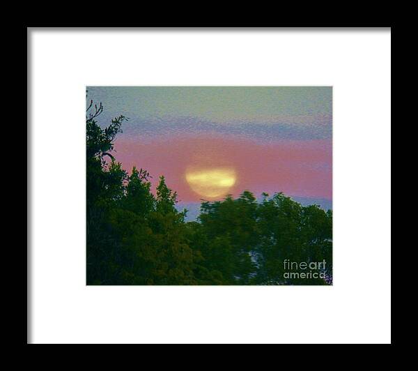 Moon Full Moon Framed Print featuring the photograph Whisper Good Night by Judy Via-Wolff