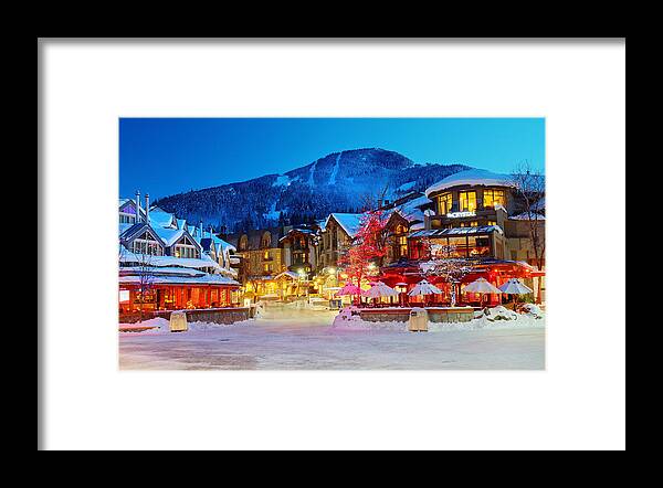 Whistler Framed Print featuring the photograph Whistler Village by Pierre Leclerc Photography