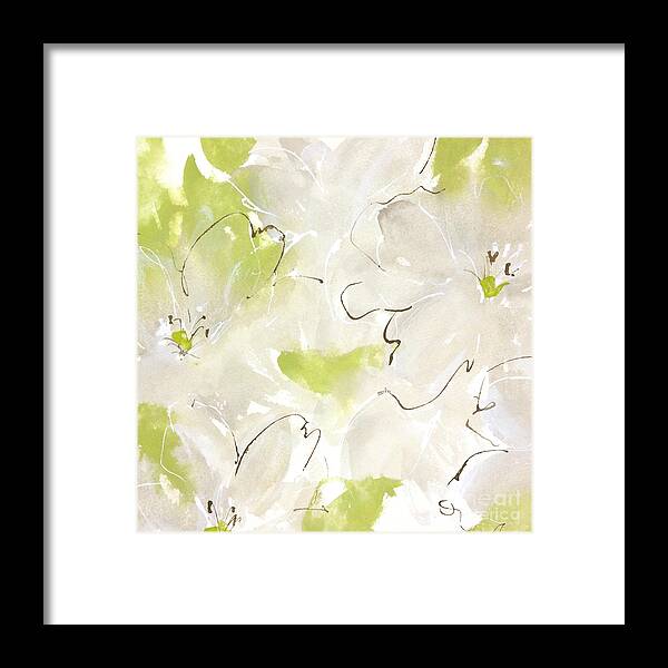 Original And Printed Watercolors Framed Print featuring the painting White Azaleas by Chris Paschke
