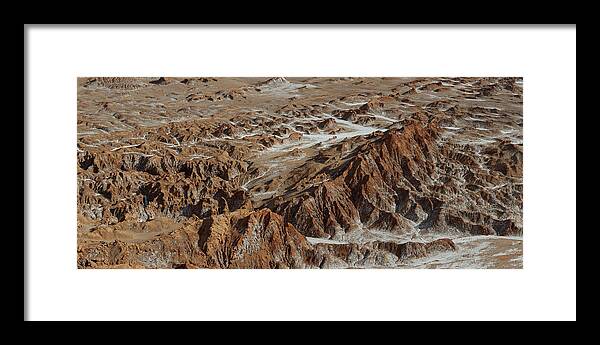 Photography Framed Print featuring the photograph White Is Leeched Out Salts, Valle Del by Panoramic Images