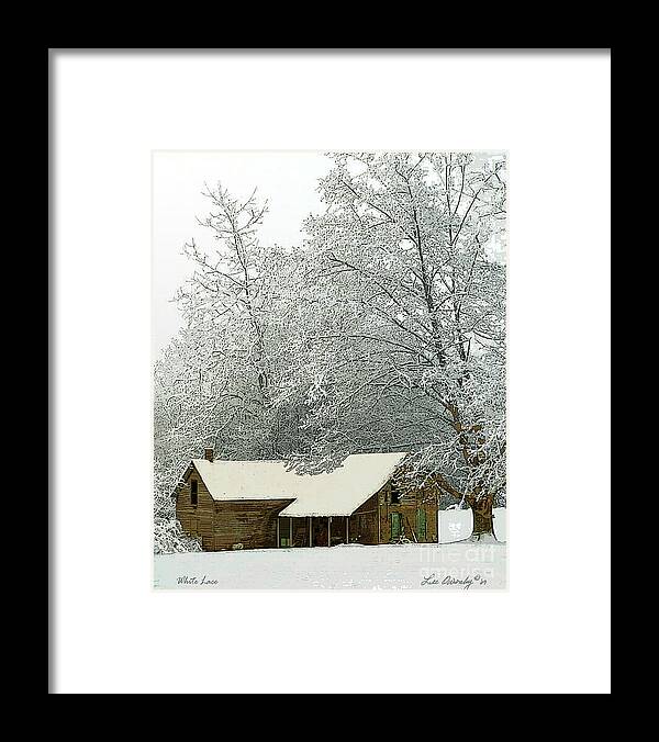 Rice House Framed Print featuring the photograph White Lace by Lee Owenby