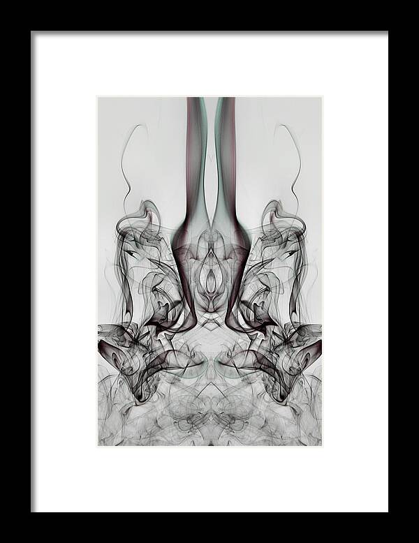 Smoke Art Framed Print featuring the photograph White Rabbit by Mike Farslow