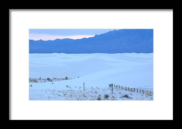 White Sands Photo Framed Print featuring the photograph White Sands New Mexico by Bob Pardue