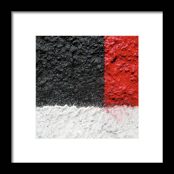 Cml Brown Framed Print featuring the photograph White Versus Black Over Red by CML Brown