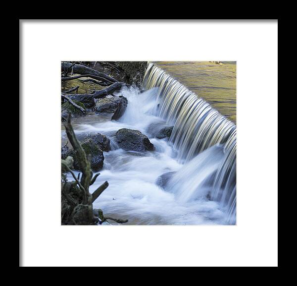River Clwyd Framed Print featuring the photograph White Water by Spikey Mouse Photography
