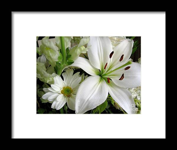 Flowers Framed Print featuring the photograph White Wonder by Rory Siegel