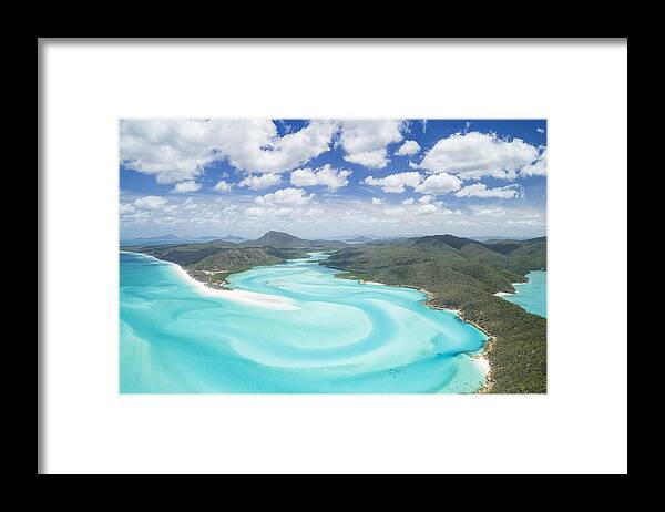 Water's Edge Framed Print featuring the photograph Whitsunday Islands, Great Barrier Reef, Queensland, Australia by 4fr