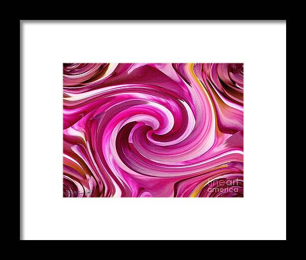 Dahlia Framed Print featuring the painting Who Dun It Twirls by J McCombie