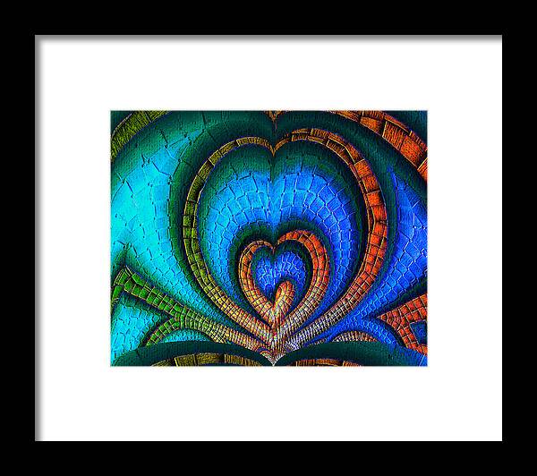 Heart Framed Print featuring the digital art Whole-hearted by Wendy J St Christopher