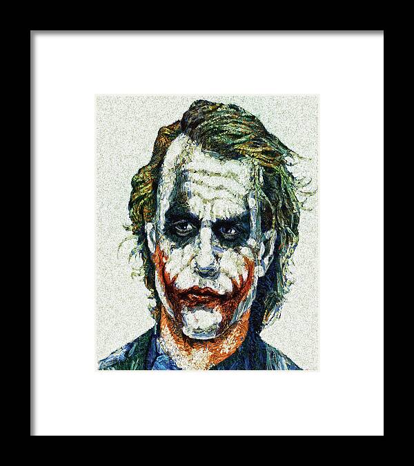 Serious Framed Print featuring the digital art Why So Serious by Joe Misrasi