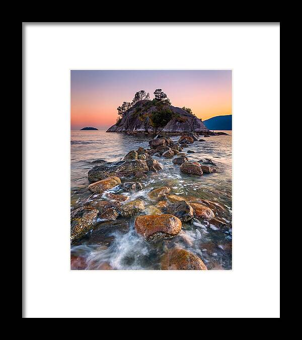 Sunset Framed Print featuring the photograph Whyte Islet by Alexis Birkill
