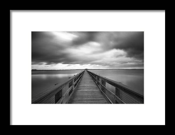 Long Exposure Framed Print featuring the photograph Weaver Pier by Charles Aitken