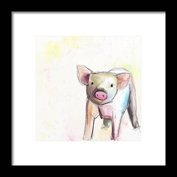 Pig Framed Print featuring the photograph Wilber by Cathy Walters