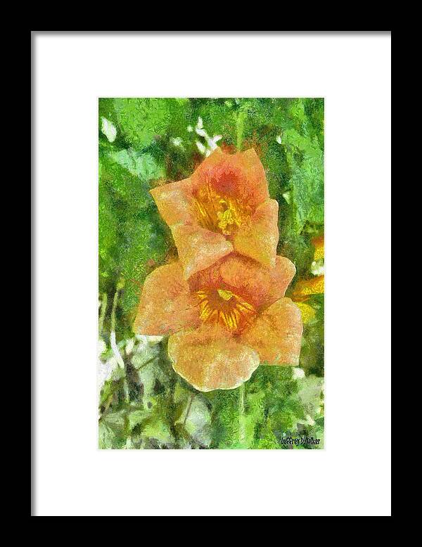 Bloom Framed Print featuring the painting Wild Flowers by Jeffrey Kolker