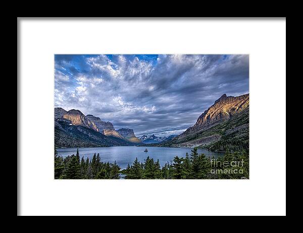  Glacier Framed Print featuring the photograph Wild Goose Island Glacier Park by Timothy Hacker