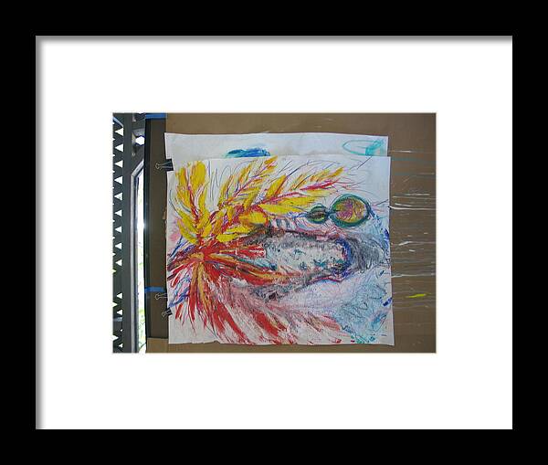 Wild Horses Framed Print featuring the painting Wild Indian Poney by Elizabeth Parashis
