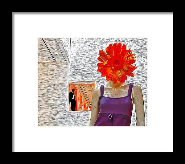 Abstract Framed Print featuring the photograph Will She or Won't She? by Jim Painter