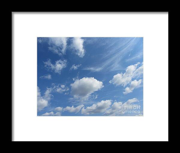 Blue Framed Print featuring the photograph Wind And Sky by Susan Carella