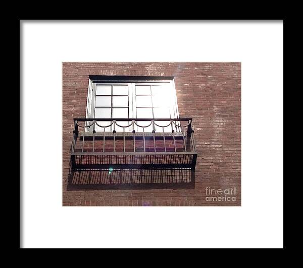 Brickfront Framed Print featuring the photograph Window by Deena Withycombe