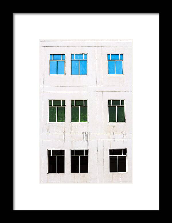Minimalist Photography Framed Print featuring the photograph Windows 9 by Prakash Ghai