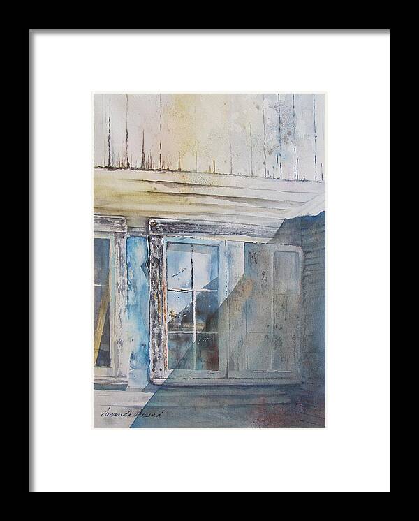 Windows Framed Print featuring the painting Windows by Amanda Amend