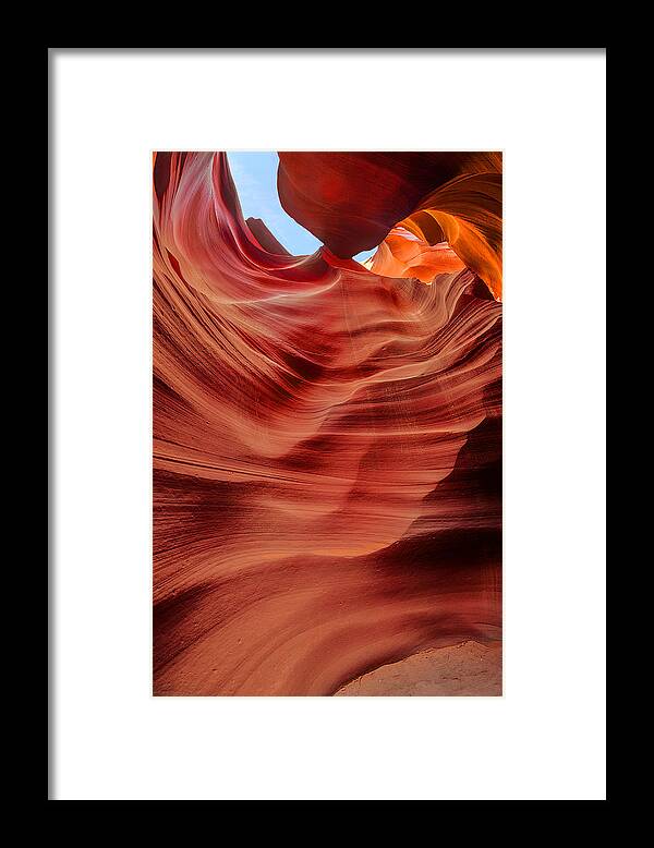 Antelope Canyon Framed Print featuring the photograph Winds of Sandstone by Jason Chu