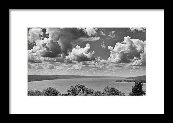 Cayuga Lake Framed Print featuring the photograph Windy Cayuga by Monroe Payne