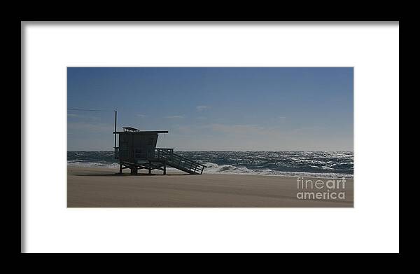 Ian Framed Print featuring the photograph Windy Day at Zuma by Ian Donley