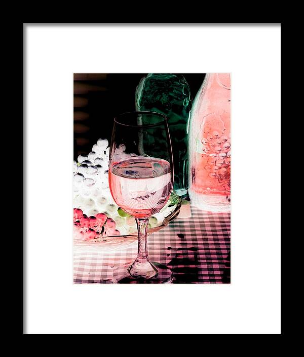 Wine Framed Print featuring the photograph Wine Country - PhotoPower 03 by Pamela Critchlow