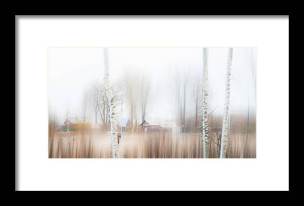 Impressionism Framed Print featuring the photograph Winter Aquarel. Russia by Jenny Rainbow