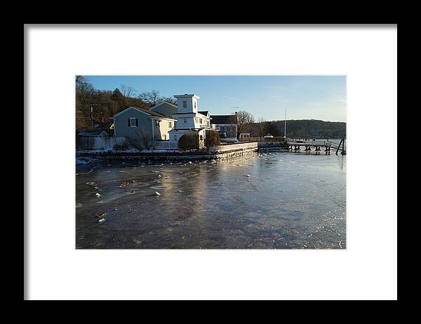 Winter Framed Print featuring the photograph Winter Harbor by John Wall
