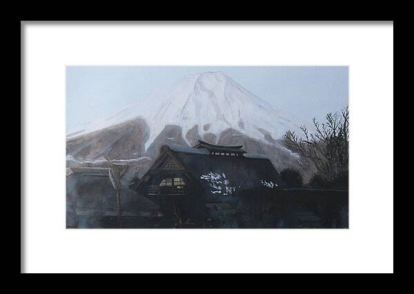 Forest Framed Print featuring the painting Winter Morning by Masami Iida