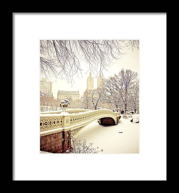 Nyc Framed Print featuring the photograph Winter - New York City - Central Park by Vivienne Gucwa