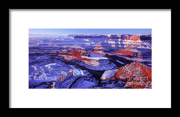 Utah Framed Print featuring the photograph Winter of Dead Horse Point by Benedict Heekwan Yang