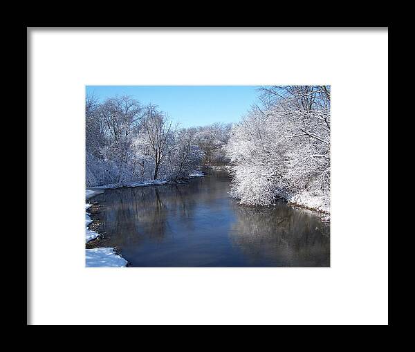 Winter Framed Print featuring the photograph Winter Reflections by Forest Floor Photography