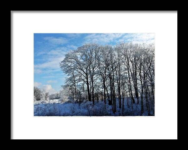 Snow Framed Print featuring the photograph Winter Reflections by Dawdy Imagery