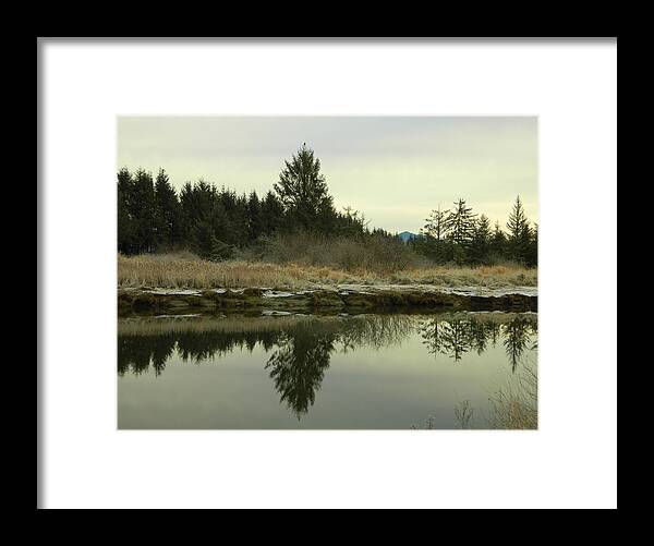 River Framed Print featuring the photograph Winter River 1 by Gallery Of Hope 