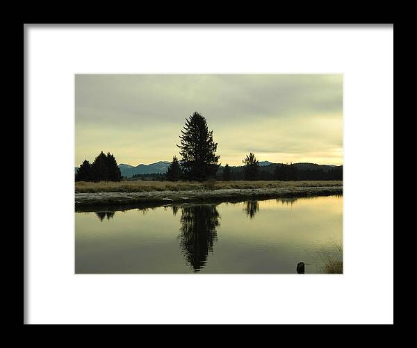 Winter Framed Print featuring the photograph Winter River 4 by Gallery Of Hope 