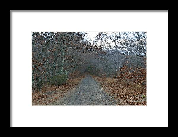 Landscape Framed Print featuring the photograph New England Winter Journey by Neal Eslinger