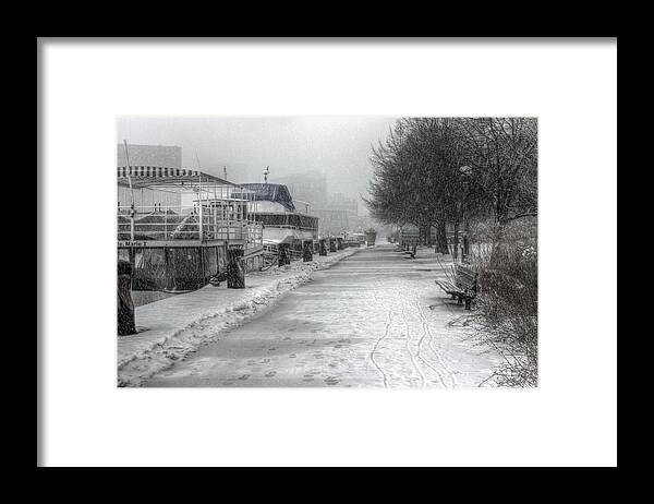 Alone Framed Print featuring the photograph Winter Snow Storm II by Nicky Jameson