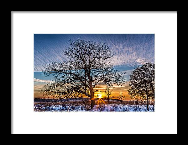 Clouds Framed Print featuring the photograph Winter Solace by Andrew Slater